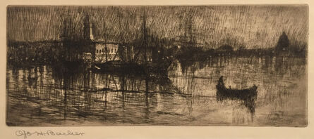 Otto Henry Bacher, ‘Rainy Night, Venice’, 1880