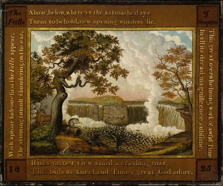Edward Hicks, ‘The Falls of Niagara’, ca. 1825