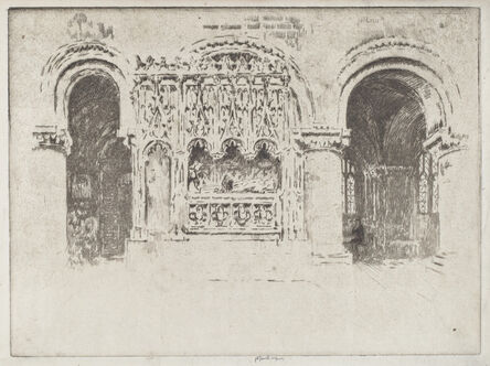 Joseph Pennell, ‘The Founder's Tomb,  Church of Saint Bartholomew the Great’, 1903