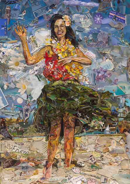 Vik Muniz, ‘Postcards from Nowhere: Hula Dancer’, 2014