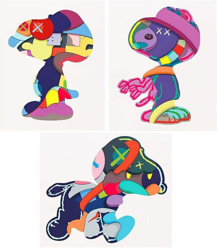 KAWS, ‘NO ONE'S HOME, STAY STEADY, THE THINGS THAT COMFORT (complete set of 3 works)’, 2015