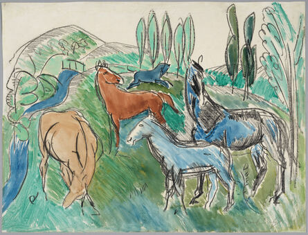 Raoul Dufy, ‘Dans les prairies de l'Eure’, ca. 1919