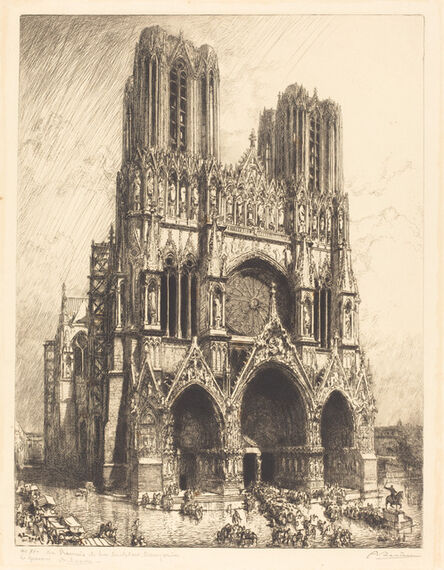 Auguste Lepère, ‘Reims Cathedral (Cathedrale de Reims)’, 1911