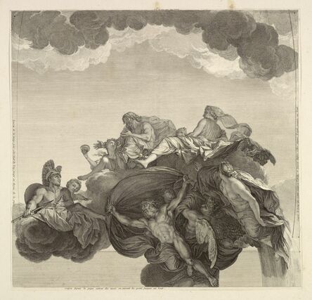 Charles Le Brun, ‘[Hercules presented to Hebe by Jupiter, in the company of Juno and other immortals]’, 1713-1719