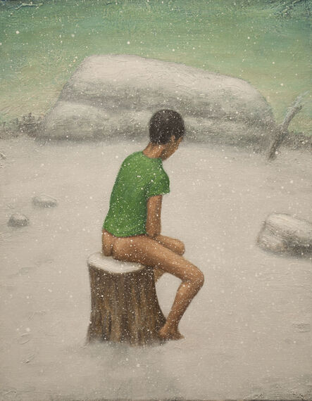 Seth Michael Forman, ‘Man in Snow (Green Shirt)’, 2012