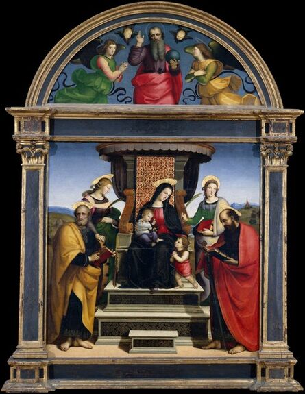 Raphael, ‘Madonna and Child Enthroned with Saints’, ca. 1504