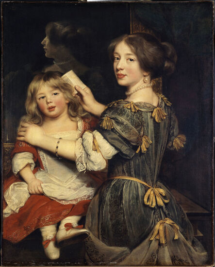 Claude Lefebvre, ‘La Fille aînée de l'artiste coiffent son frère (The artist's oldest sister brushing her brother's hair)’
