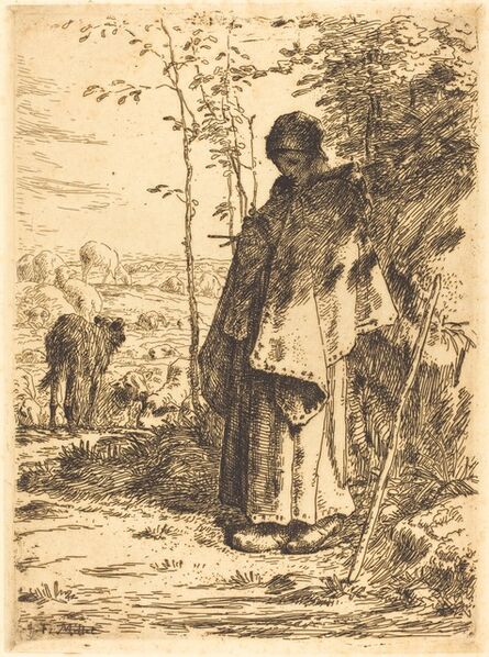 Jean-François Millet, ‘The Large Shepherdess (La grande bergere)’, 1862