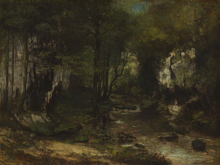 Gustave Courbet, ‘The Stream (Le Ruisseau du Puits-Noir; vallée de la Loue)’, 1855