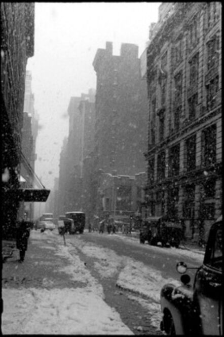 David Vestal, ‘West 22nd Street, Falling Snow, NYC’, 1958