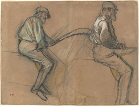 Edgar Degas, ‘Two Studies of a Jockey’, ca. 1884