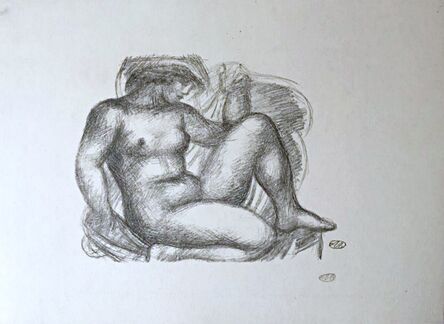 Aristide Maillol, ‘Seated Nude (version 1) from the portfolio Aristide Maillol: Sculpture and Lithography’, 1925