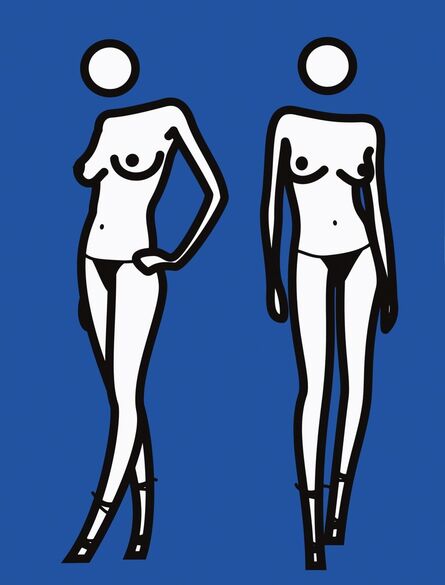 Julian Opie, ‘Woman posing in underpants in two stages 3’, 2003