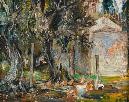 John Cobb, ‘Chapel at Villa Monte, Chickens in the Coop’, 2018