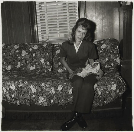 Diane Arbus, ‘A Woman with her baby monkey, N.J.’, 1971