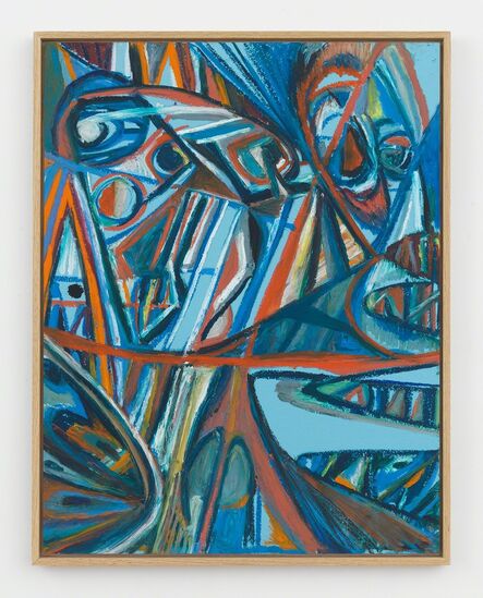 Johannes VanDerBeek, ‘Blue Masks’, 2017