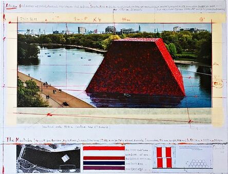 Christo, ‘The Mastaba (Project for London, Hyde Park, Serpentine Lake) ’, 2018