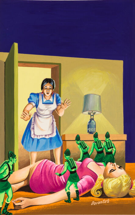 ‘Untitled (Maid interrupting little green alien attack)’, c. 1960-75