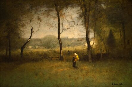 George Inness, ‘Wood Gatherers: An Autumn Afternoon’, 1891