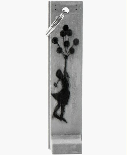 Banksy, ‘Girl with Balloons Wall Sculpture Key Fob (Walled Off Hotel)’, ca. 2017