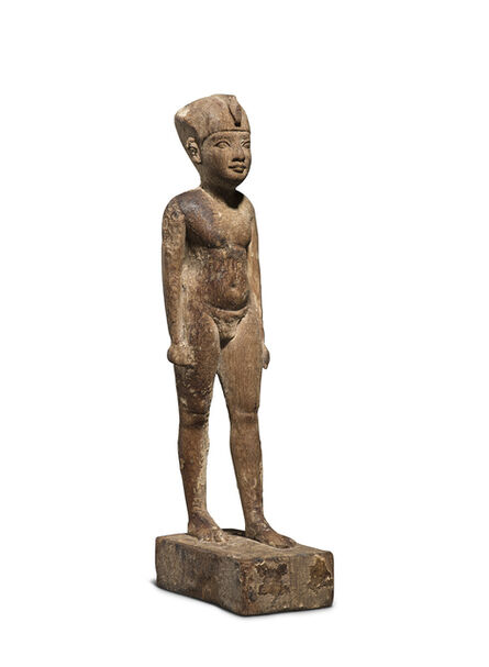 Ancient, ‘Egyptian statuette of a youthful Pharaoh’, Ptolemaic Period-early 3rd century BC