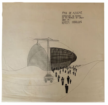 Marta Minujín, ‘Pan de azúcar (boceto)’, 1979-1980