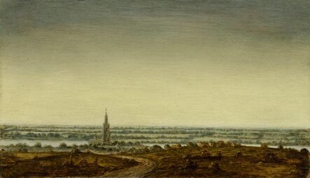 Hercules Segers, ‘Panoramic Landscape with a Town on a River’, 1625-1630