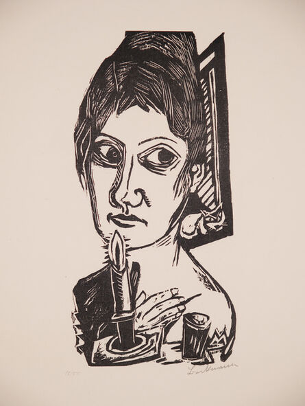 Max Beckmann, ‘Frau mit Kerze (Woman with Candle)’, 1920