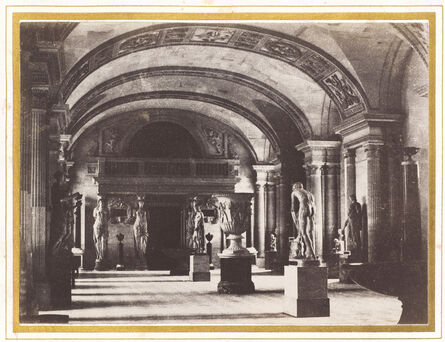 Charles Marville, ‘Salle des Cariatides, au Musée du Louvre’, ca. 1851