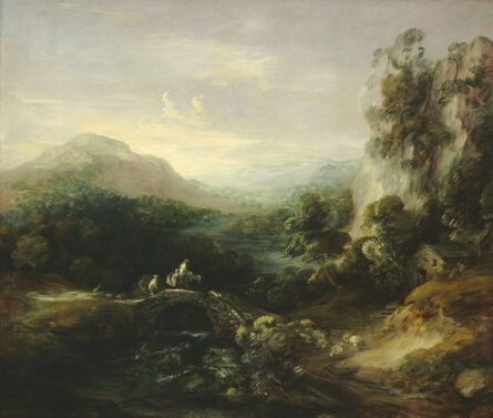 Thomas Gainsborough, ‘Mountain Landscape with Bridge’, ca. 1783/1784