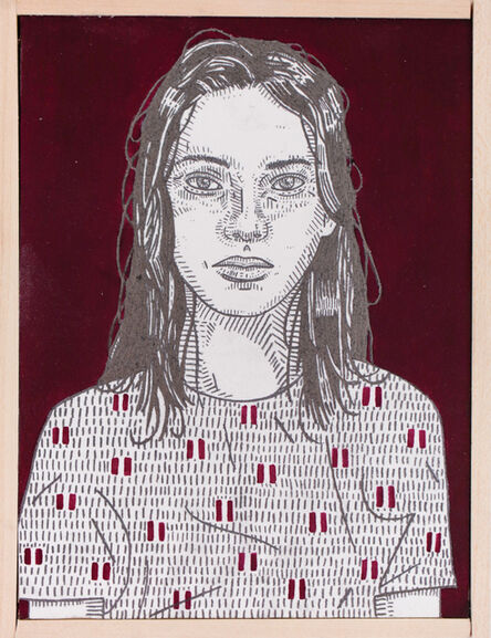 Jason Andrew Turner, ‘she (burgundy)’, 2016