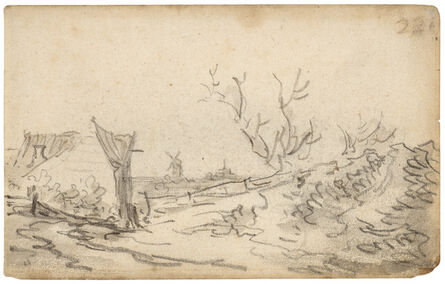Jan van Goyen, ‘Landscape with a windmill in the distance’, 1651