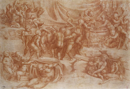 Giulio Clovio, ‘A Bacchanal of Children’, 1545-1550