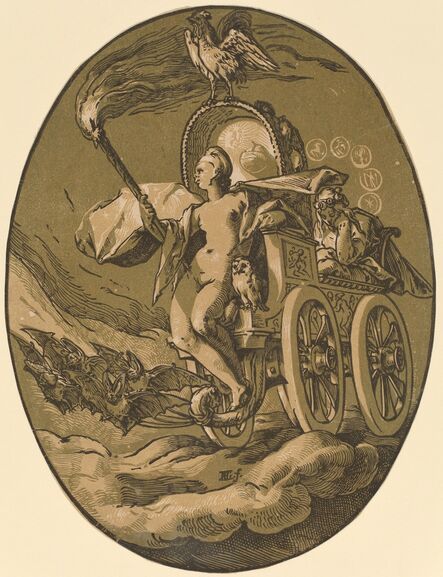 Hendrik Goltzius, ‘Nox (Goddess of Night)’, 1588/1590