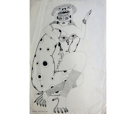 Ricardo Migliorisi, ‘Mujer sentada con pies de reptil’, 1969