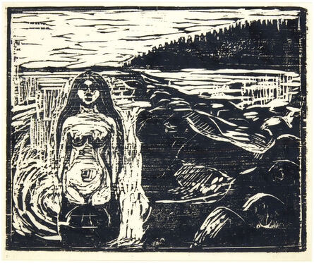 Edvard Munch, ‘Badendes Weib (Woman Bathing)’, 1899