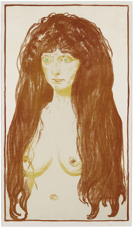 Edvard Munch, ‘Die Sünde (Woman with Red Hair and Green Eyes, The Sin)’, 1902