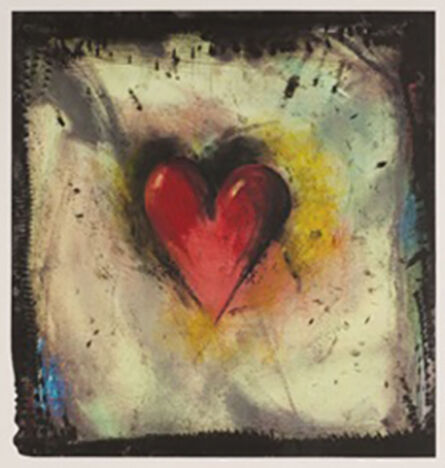 Jim Dine, ‘Hand-Colored Viennese Heart IV’, 1990