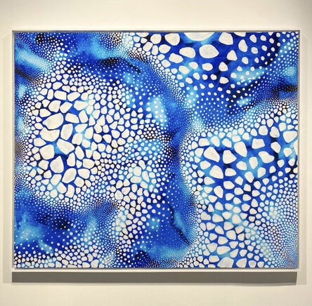 Ted Collier, ‘Ted Collier, Pointillism Series 6 | Ultra Blue & White’, 2019