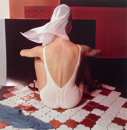 Horst P. Horst, ‘White Lingerie on French Ceramic Tiles’, 1963; Printed later