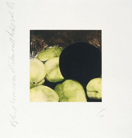 Donald Sultan, ‘Black lemons and almonds’, 2005