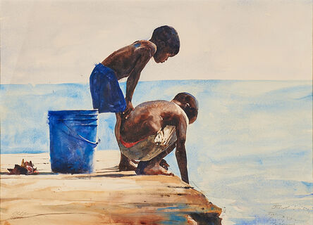 Stephen Scott Young, ‘First Study, Fishing, Bahamas’