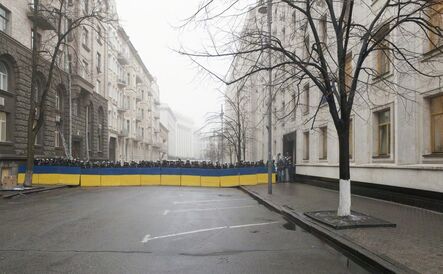 Donald Weber, ‘From the series Architecture of Siege (Barricade), Bankova Street, Presidential Administration I, Before February 18’, 2014