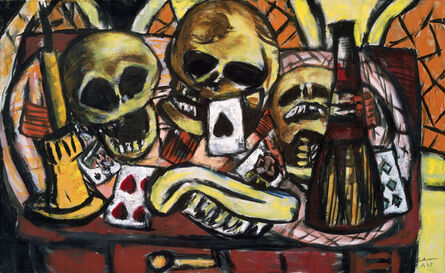 Max Beckmann, ‘Still Life with Three Skulls’, 1945