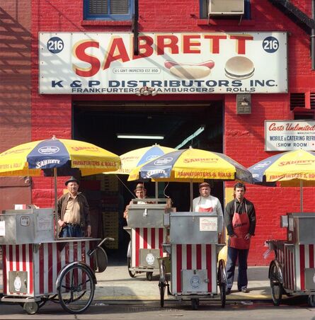 Neal Slavin, ‘Sabrett Hot Dog Vendors, NYC’, 1974