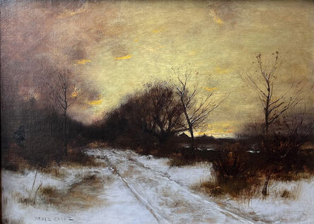 Bruce Crane, ‘Snowy Landscape at Dusk’, 1910-1920