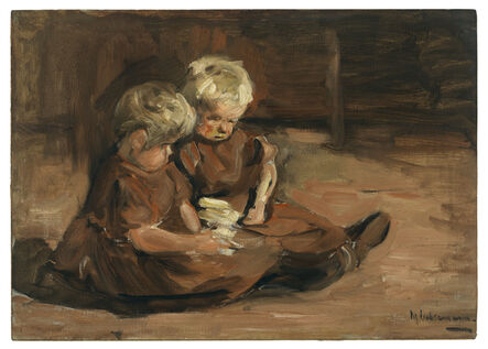 Max Liebermann, ‘Spielende Kinder in einer Scheune’, 1898