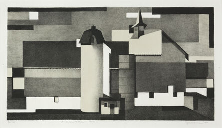Benton Spruance, ‘American Pattern - Barn’, 1940