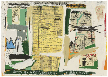 Jean-Michel Basquiat, ‘Jawbone of an Ass’, 1982-2005