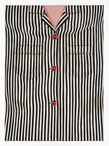 Jan Murray, ‘Striped Shirt (Black, One Pocket)’, 2014